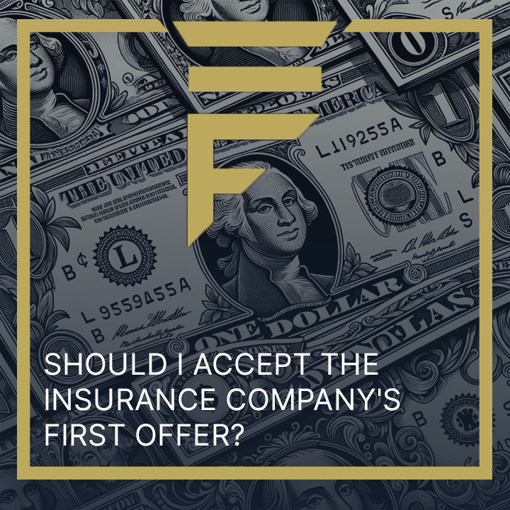 Should I accept the insurance company's first offer