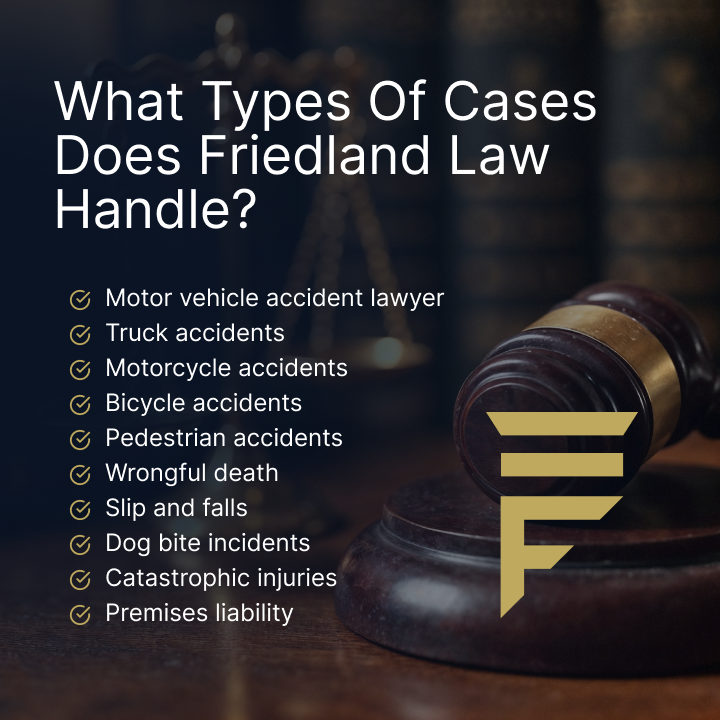 what types of cases does friedland law handle 